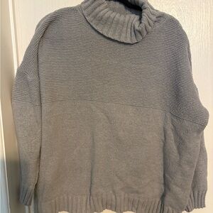 SHEIN Light Gray Cowl Neck Sweater